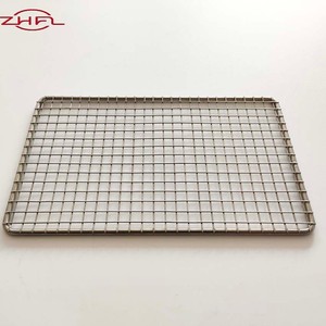 Longteng Barbecue Mesh <b>BBQ</b> Net 304 Stainless Steel Basket Grille Mesh Corrosion Resistant Non-Stick Easily Cleaned Charcoal - Product Image 2