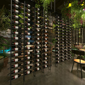 Espositore per Vini Personalizzato in Acciaio <span class=keywords><strong>Inox</strong></span> da Pavimento a Soffitto, Arredamento per Ristoranti e Bar - Product Image 5