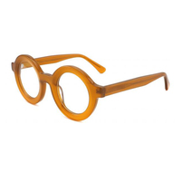 Monture de lunettes vintage ronde en acétate, montures optiques pour hommes et femmes en couleur olive perplexe