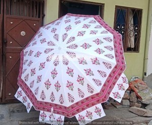 Parasol pliant vintage de 72 pouces en tube de fer Hayaat Craft G3, simple, pour extérieur et plage, décoratif pour fêtes, motif soleil indien, pour jardin - Product Image 2