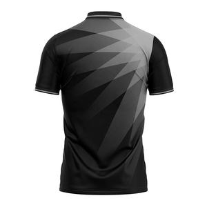 Op maat gemaakte poloshirt met gradiëntprint, ademend en sneldrogend, geschikt voor sportkleding zoals tennis en golf. - Product Image 2