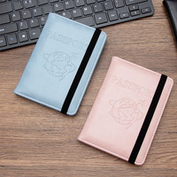 Portefeuille de voyage vintage en cuir PU, unisexe, avec grande capacité, blocage RFID, porte-cartes durable et portable