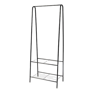 Estante de <span class=keywords><strong>ropa</strong></span> duradero para ahorro de espacio, producto de tendencia <span class=keywords><strong>2022</strong></span>, herramientas de hierro forjado, Metal ecológico, personalizado, doble tallado - Product Image 1