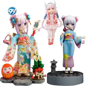 GY 18cm Miss Kobayashi damigella drago Kanna Kamui Anime Kimono dipinto in scala 1/8 versione PVC Action figure giocattolo