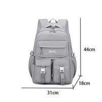 Mochila Escolar Ergonómica Impermeable de Nailon Personalizada de Fábrica, Mochilas Escolares Resistentes al Por Mayor, Bolsa Escolar para Niñas de Gran Capacidad
