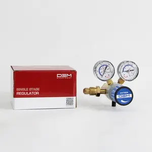 DEM CR2801 Cuerpo de latón ajustable industrial Cilindro de oxígeno Regulador de oxígeno de doble etapa