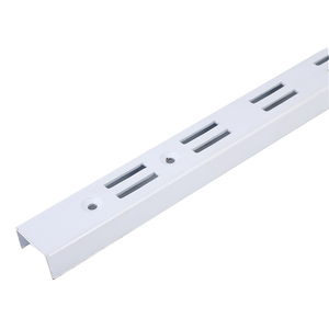 2.4m đôi rãnh tường thẳng đứng kênh kệ với kim loại <span class=keywords><strong>Chrome</strong></span> kết thúc cho màn hình móc và khung - Product Image 2