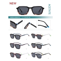 Lunettes de soleil en acétate à motifs colorés, nouvelle collection haut de gamme, protection oculaire pour l'extérieur