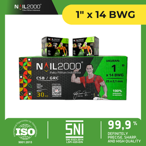 Fixations fiables à tige fine de 1 pouce, plaquées zinc, avec tête plate large pour les panneaux GRC et en fibrociment - Product Image 5