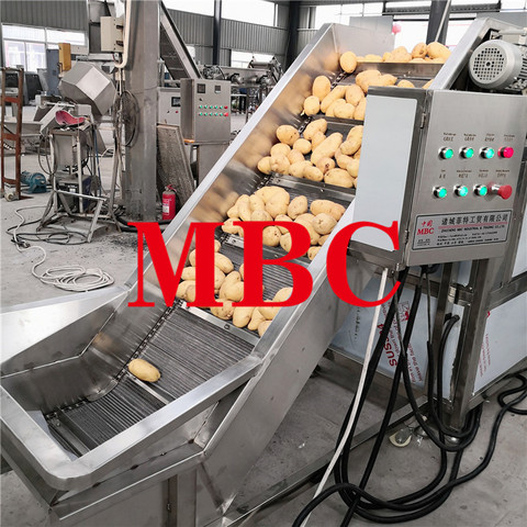 Automatic Processing Line for Potato Chips/Automatic Continuous Fries Production Line French Fry Machine