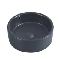 Lavabo de salle de bain en céramique moderne couleur mate, vasque à poser, pour hôtels