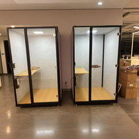 PYinC |   Cabine de travail professionnelle, cabine insonorisée modulaire et pièce préfabriquée mobile pour bureaux en immeuble de bureaux et espaces publics.