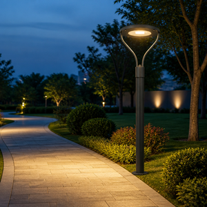 ไฟสนามอลูมิเนียมหล่อขึ้นรูปสำหรับภายนอกอาคาร IP65 AC LED กำลังไฟ 29 วัตต์ 6000K แสงเดย์ไลท์ พร้อมรีโมทคอนโทรล สำหรับสวนสาธารณะและไฟตกแต่งถนน - Product Image 6