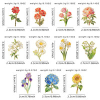 Pin Enamel Bunga Seni Botani Pin Logam Pin Enamel Lencana Kerah Pin Logam Peony Daisy Sunflower Tanaman Bunga Pin Logam Kustom