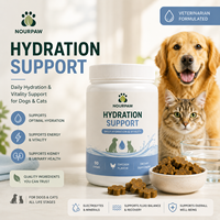 NOURPAW Complément d'hydratation en comprimés mous pour chiens et chats, supplément d'électrolytes pour l'hydratation, OEM ODM