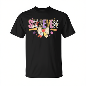 Camiseta Six Seven Teacher unisex con cuello redondo y manga corta, ropa promocional con impresión digital - Product Image 3