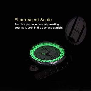 Boussole métallique multifonctionnelle étanche de haute précision avec mesure de carte, calculatrice de Distance pour les activités de plein air - Product Image 4