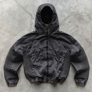 Üreticileri özel rüzgarlık fermuarlı kapüşonlu eşofman üstü naylon yıkanmış Vintage erkekler için hafif rüzgar geçirmez tırmanma ceket - Product Image 4