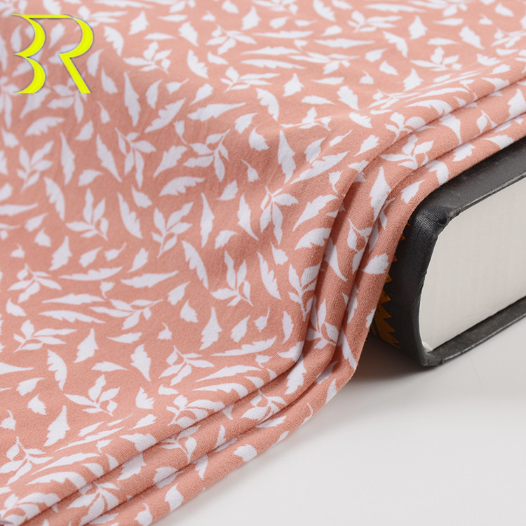 Оптовая продажа, индивидуальный дизайн, немнущаяся переработанная лайкра, односторонняя матовая ткань с принтом для женской одежды