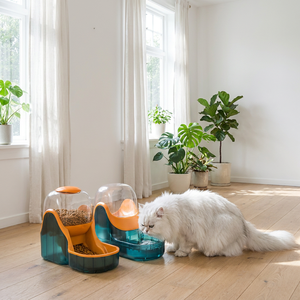 Distributeur d'eau et de nourriture automatique 3,5 L moderne en PP pour chats, chiens, furets, lapins, pigeons et petits <span class=keywords><strong>animaux</strong></span> - Product Image 5