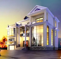 Maison Modulaire Préfabriquée Moderne en Acier, Villa, Hôtel, Appartement, Extérieur, Écologique, Couleurs Personnalisables, 4 Chambres, Maison de Luxe