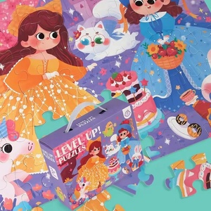 Set di 60 <span class=keywords><strong>Puzzle</strong></span> di Carta a Tema Cartone Animato per Bambini, Gioco Educativo con 6 Temi: Dinosauri/Spazio/Oceano/Pirati - Product Image 6