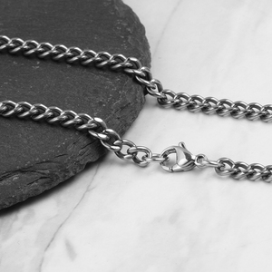 Cadena de bicicleta de titanio de 5mm de ancho, pulsera TIZTI, collar, cadena colgante con cierre de langosta de acero inoxidable, joyería para hombres - Product Image 4