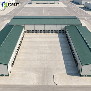 Edificio de Almacenamiento con Estructura de Acero Prediseñada Resistente a la Corrosión, Nave Industrial de Gran Envergadura para Depósito de Maquinaria - Product Image 1