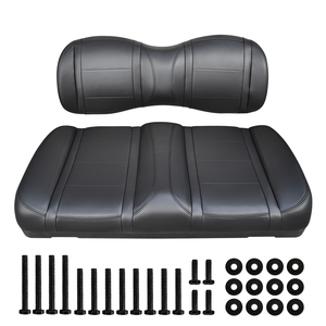Siège avant pour voiturette de golf Yamaha Drive2 (noir) – Coussin et dossier en plastique - Product Image 3