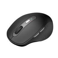 Mouse Nirkabel HM8283 6 Tombol 2.4G 1200 DPI LED Backlit Ergonomis Pengisian Daya Tipe-C Laris Terjual