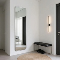 Custom SINOY Self-Adhesive Full-Length Frameless Glass Wall Mirror Tiles Clear Modern Style Safety Vinyl Back Home Decor Bedroom