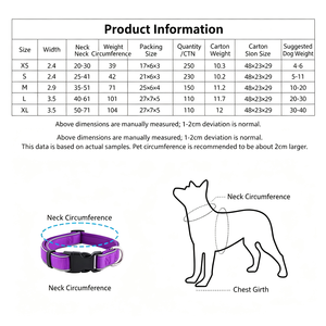 Collar Reflectante Nocturno para Perro con Correa de Tracción, Material de Buceo Transpirable, Collar para Mascotas, Collares para Perros Medianos y Pequeños - Product Image 2
