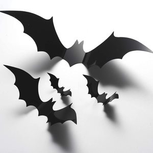 <span class=keywords><strong>Halloween</strong></span> 3D pipistrelli decorazione <span class=keywords><strong>in</strong></span> plastica PVC nero adesivo pipistrello nero fai <span class=keywords><strong>da</strong></span> te decorazione <span class=keywords><strong>per</strong></span> feste a buon mercato pipistrello ragno decorazione di <span class=keywords><strong>Halloween</strong></span> - Product Image 4