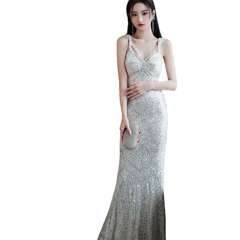 Elegant Royal Style Mermaid Wedding Dress High-Level Classic Long Skirt with Lace Appliques Pattern