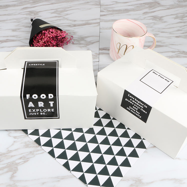 Wholesale high quality white custom luxury paper gift packaging small cardboard paper wedding cake box