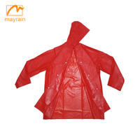 Coupe-vent en PVC rouge pour femme, veste d'extérieur, imperméable, 2019