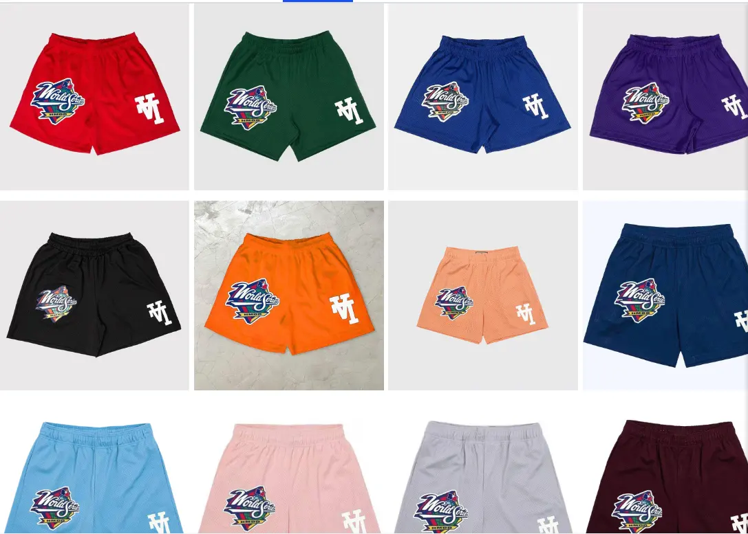 Bequeme Sports horts Herren Mehrfarbige Herren Bedruckte Shorts Polyester Blank Herren Basketball Mesh Shorts