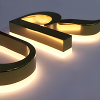DakeSign Factory, vente en gros de panneaux lumineux personnalisés en acrylique et acier inoxydable, logo rétroéclairé par LED, étanches IP65, pour salons de beauté et enseignes commerciales