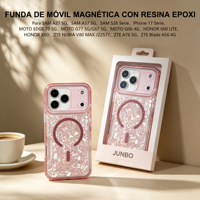 Coque transparente antichoc avec anneau magnétique et texture nacrée pour ZTE Blade V80 V70 V60 – Étui de protection tendance