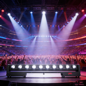 Luces LED de Alta Calidad para Escenarios, Discotecas, Bares, Fiestas y Clubs Nocturnos, con Cabezal Móvil de Haz RGBW de 15W, Efecto Ojos, de Metal y Plástico - Product Image 2