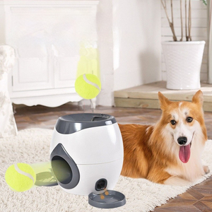 2025 nuovo cane elettrico interattivo Trainer Mini automatico lanciatore di palline da Tennis Pet alimentatore con imballaggio in cartone