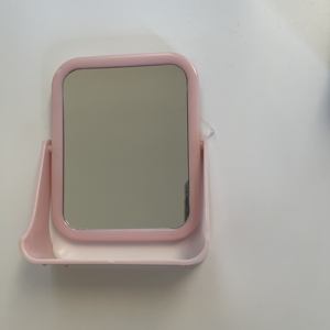 Miroir de maquillage de bureau en plastique carré rotatif classique portable miroir de courtoisie rotatif - Product Image 6