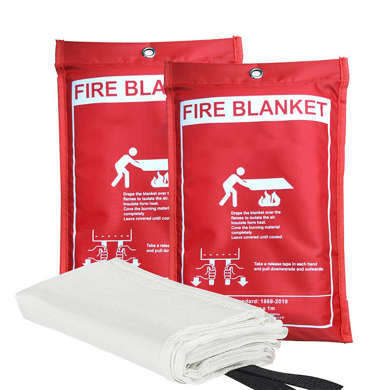 Manufacturer's fire blanket household high-temperature resistant glass fiber fireproof cloth multi size outdoor fire blanket