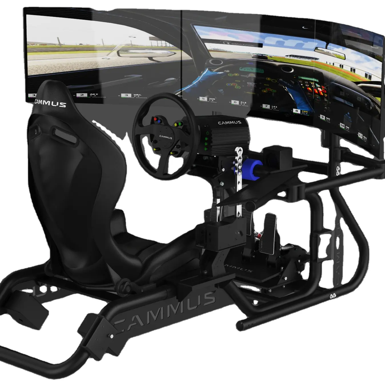 CAMMUS Sim Racing จําลองการขับขี่ไดรฟ์ตรงพวงมาลัยสําหรับเล่นเกมและเหยียบสําหรับเกมพีซี