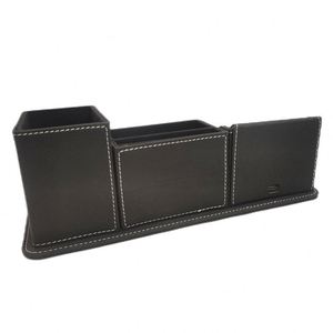 Boîte de rangement en cuir PU noir pour bureau et bureau, charge sans fil 10W, charge rapide pour téléphone portable, RH6957P-WLC - Product Image 4
