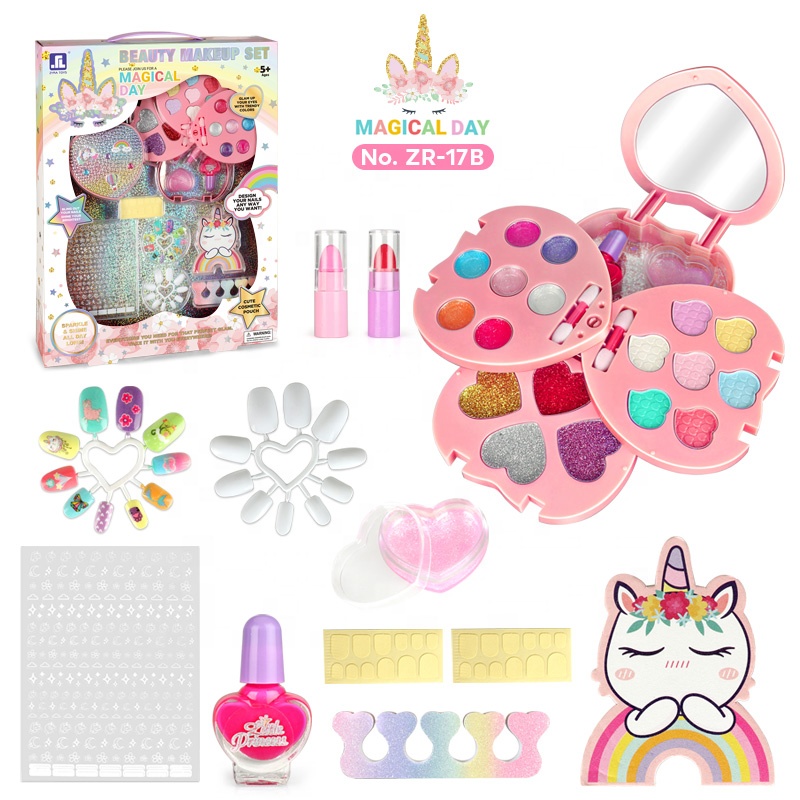 ZYRA TOYS ZR-17B - Beautiful Heart Makeup Set for Girls