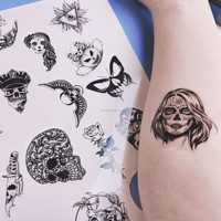 Kertas Tato Temporer Inkjet dan Laser Ukuran A4/US, Kertas Tato Temporer yang Dapat Dicetak, Stiker Tato Water Slide Decal