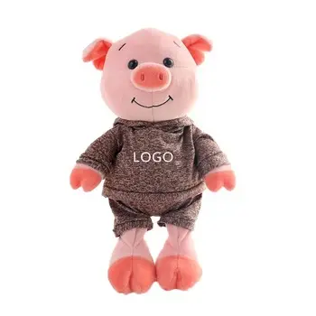 Schwein Plüschtiere Kinder Plüschtiere Großhandel Niedlich Kawaii Benutzer definierte Plüsch Dekoration Kunden spezifische Unisex Peppa Stickerei Baby Soft Toys