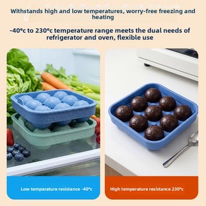Bouteille d'eau compressible en silicone pour camping, moule à glaçons sphériques pour le sport - Product Image 1