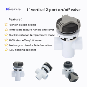 Nhựa xách tay 2-Port 1 "Vertical Top truy cập Spa cổ máy bay phản lực Van điều khiển 40 máy bay phản lực cho bồn tắm nước nóng thác nước Tính năng diverter - Product Image 2
